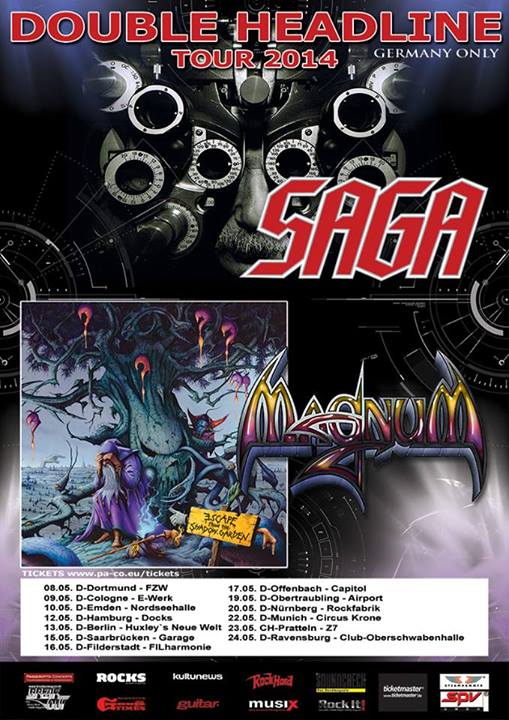 DOUBLE HEADLINE GERMAN TOUR MAGNUM AND SAGA